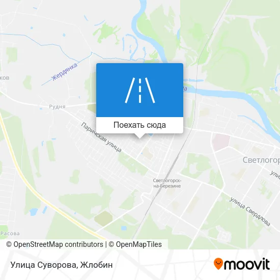 Карта Улица Суворова