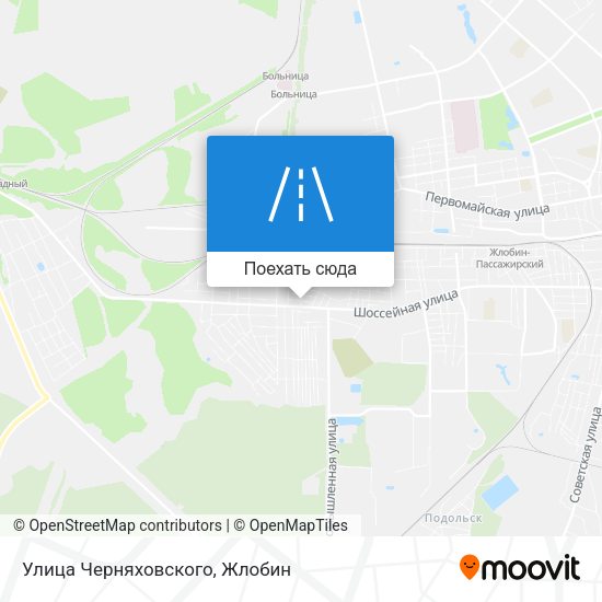 Карта Улица Черняховского