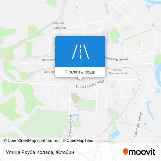 Карта Улица Якуба Коласа