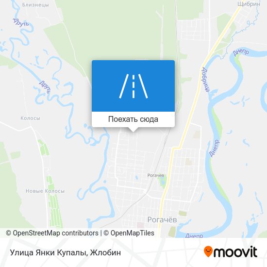 Карта Улица Янки Купалы