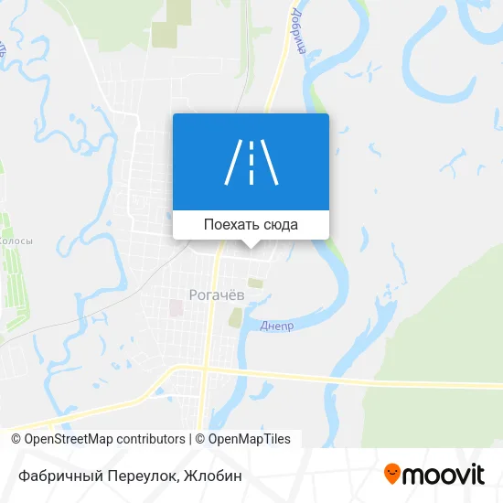 Карта Фабричный Переулок