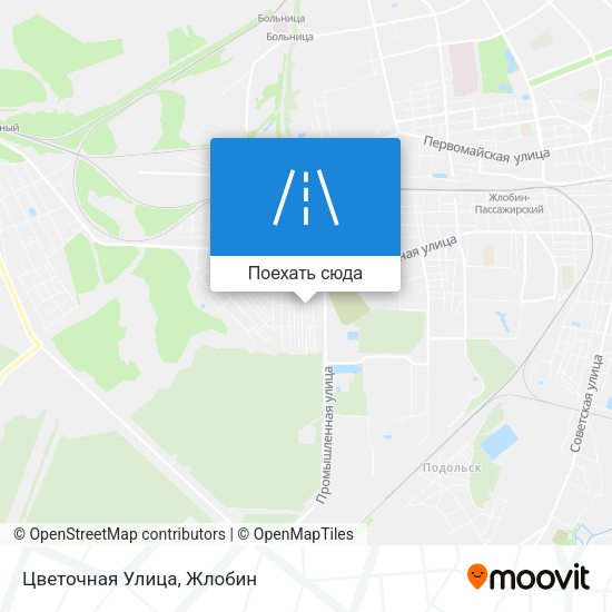 Карта Цветочная Улица