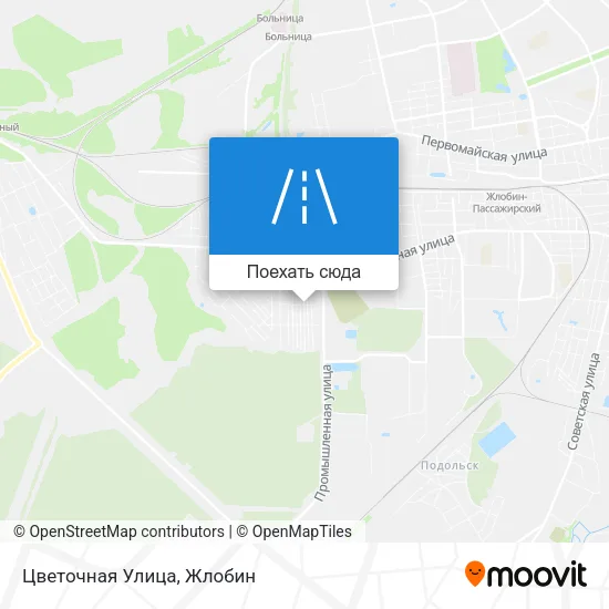 Карта Цветочная Улица