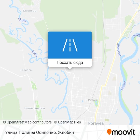 Карта Улица Полины Осипенко