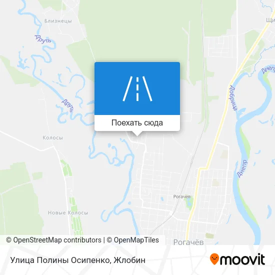 Карта Улица Полины Осипенко