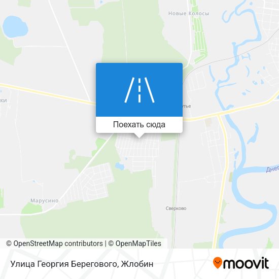 Карта Улица Георгия Берегового