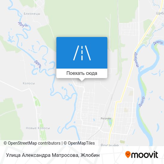 Карта Улица Александра Матросова