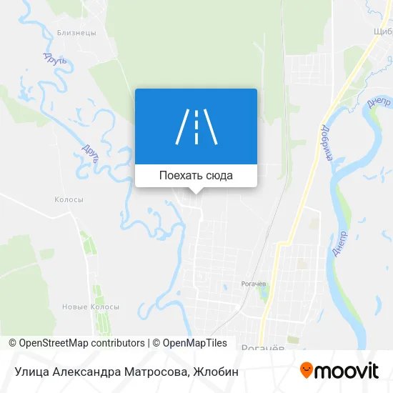Карта Улица Александра Матросова
