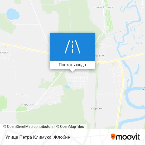 Карта Улица Петра Климука