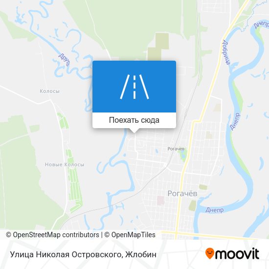 Карта Улица Николая Островского