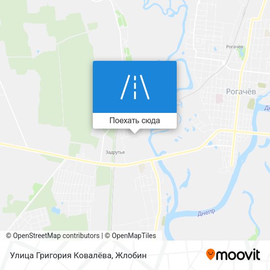 Карта Улица Григория Ковалёва