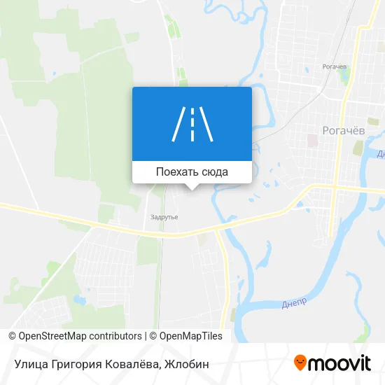 Карта Улица Григория Ковалёва