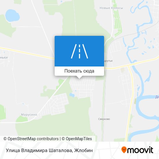Карта Улица Владимира Шаталова