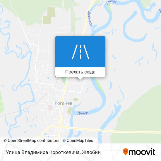 Карта Улица Владимира Короткевича