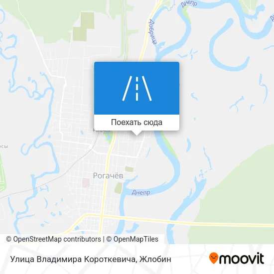 Карта Улица Владимира Короткевича