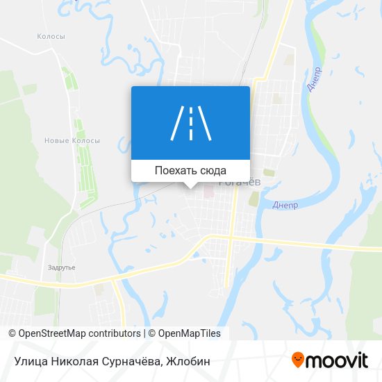 Карта Улица Николая Сурначёва