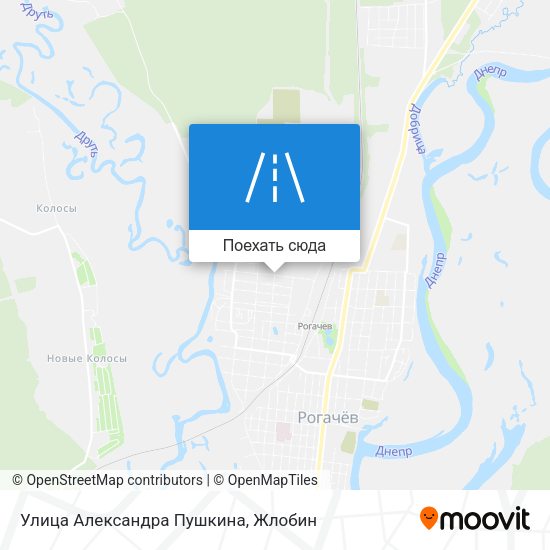 Карта Улица Александра Пушкина
