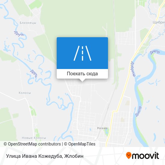 Карта Улица Ивана Кожедуба