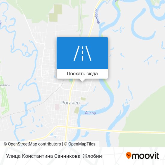 Карта Улица Константина Санникова