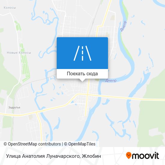 Карта Улица Анатолия Луначарского