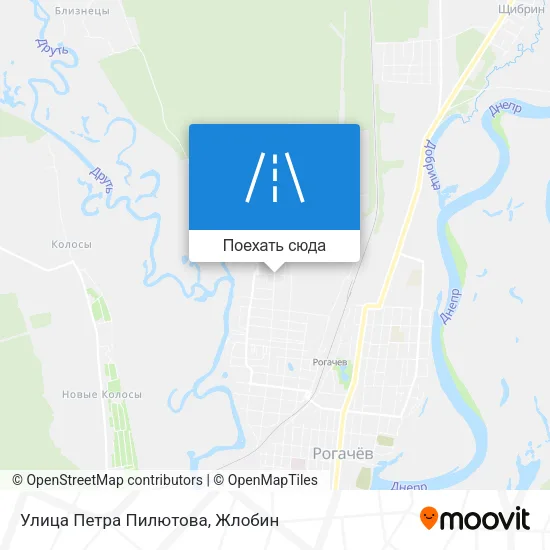 Карта Улица Петра Пилютова