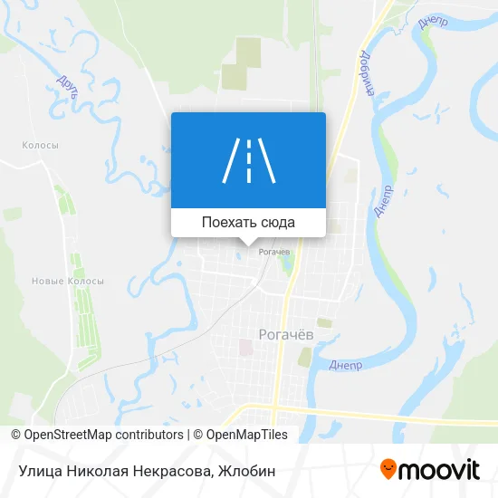 Карта Улица Николая Некрасова
