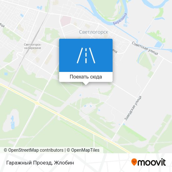 Карта Гаражный Проезд