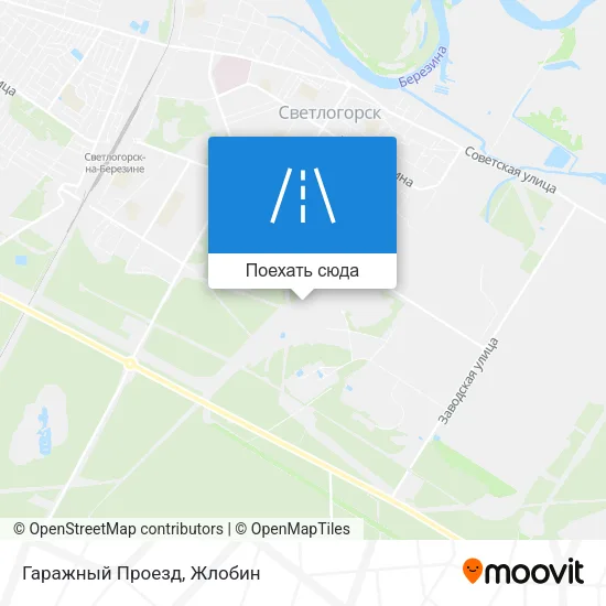 Карта Гаражный Проезд
