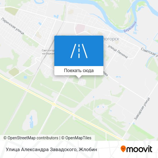 Карта Улица Александра Завадского