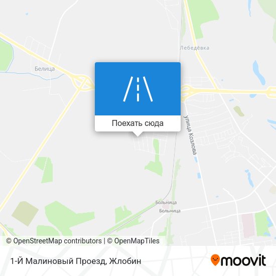 Карта 1-Й Малиновый Проезд