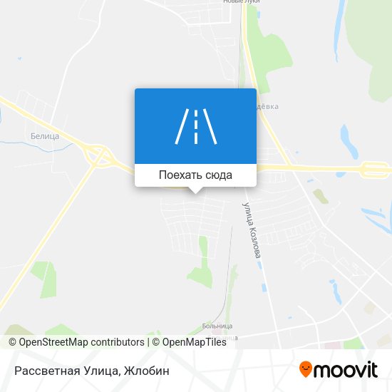 Карта Рассветная Улица