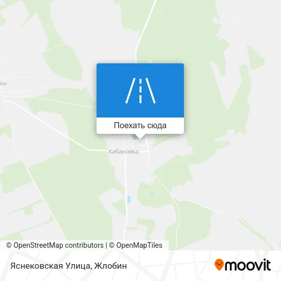 Карта Яснековская Улица