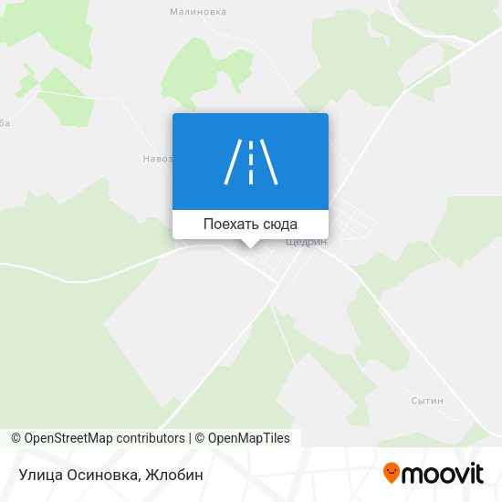 Карта Улица Осиновка
