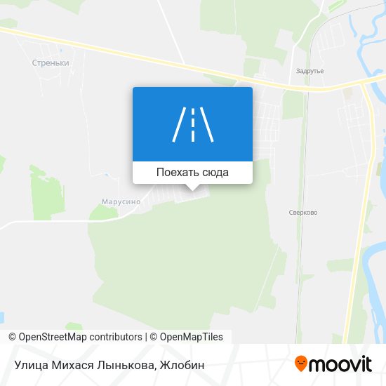 Карта Улица Михася Лынькова
