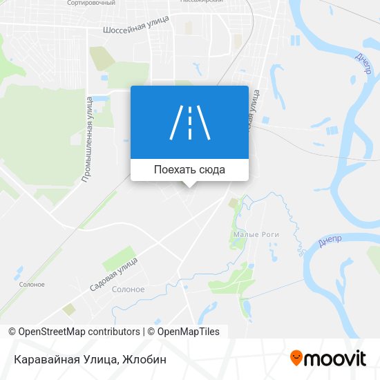 Карта Каравайная Улица