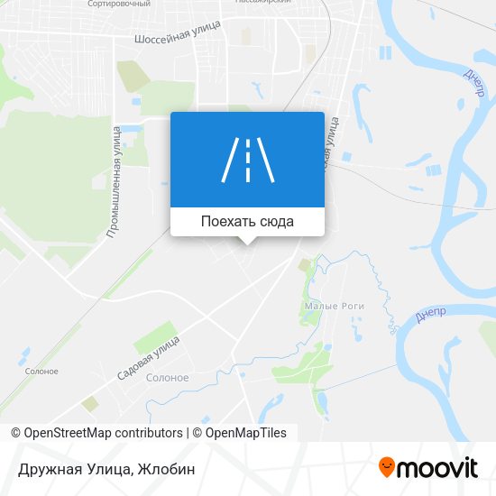 Карта Дружная Улица