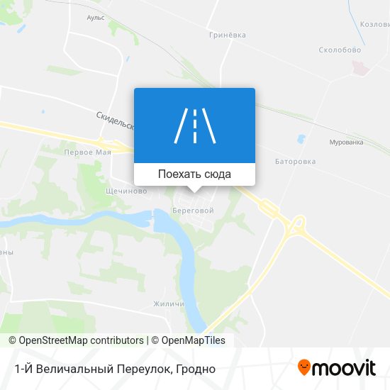 Карта 1-Й Величальный Переулок