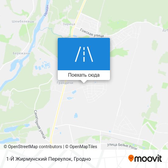Карта 1-Й Жирмунский Переулок