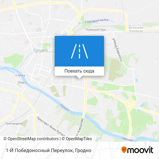 Карта 1-Й Победоносный Переулок