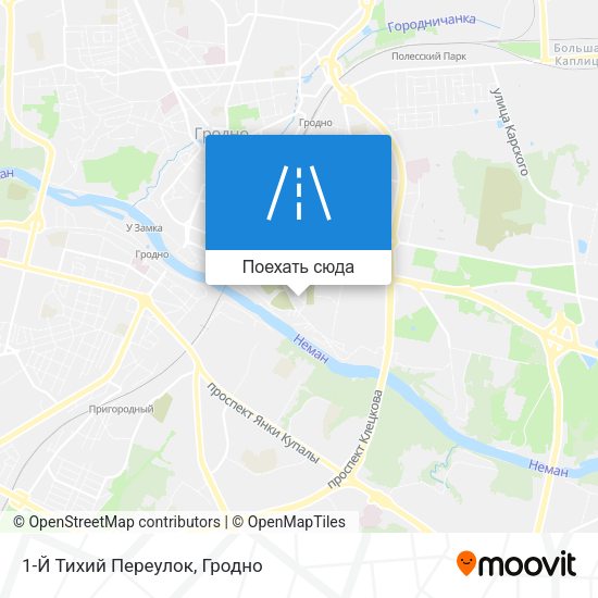Карта 1-Й Тихий Переулок