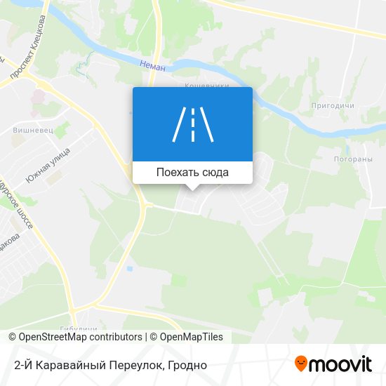 Карта 2-Й Каравайный Переулок