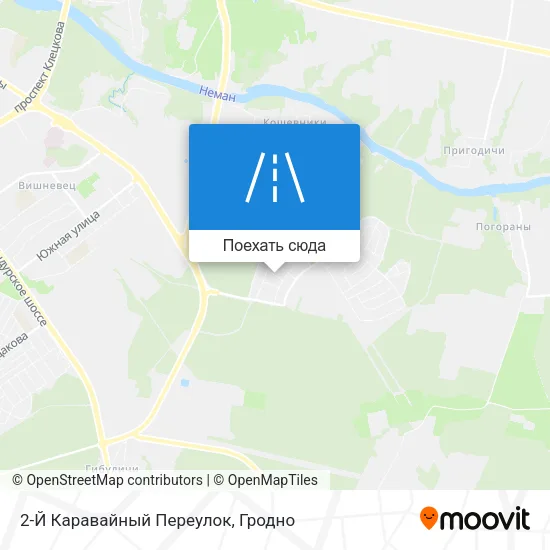 Карта 2-Й Каравайный Переулок
