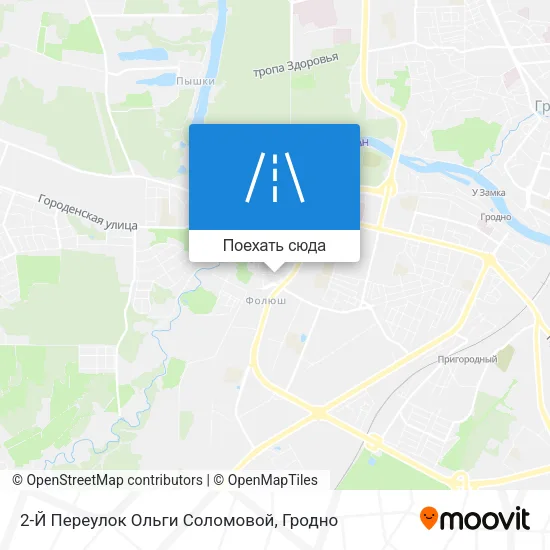 Карта 2-Й Переулок Ольги Соломовой