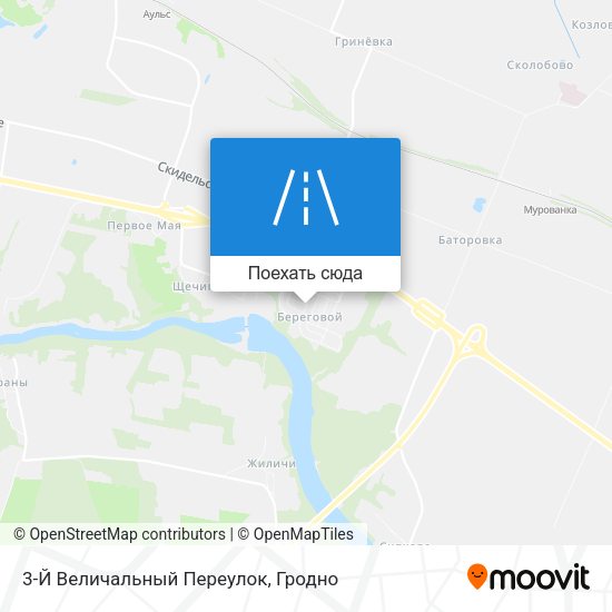 Карта 3-Й Величальный Переулок
