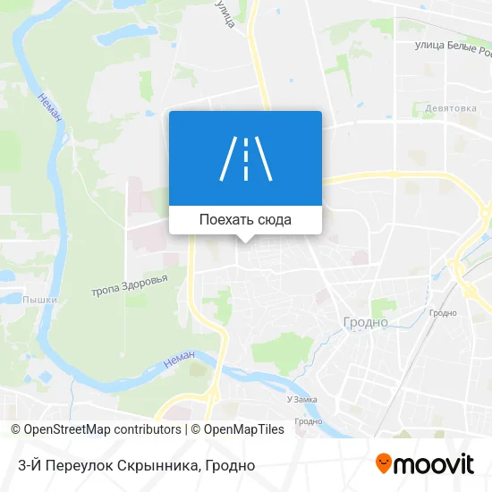 Карта 3-Й Переулок Скрынника