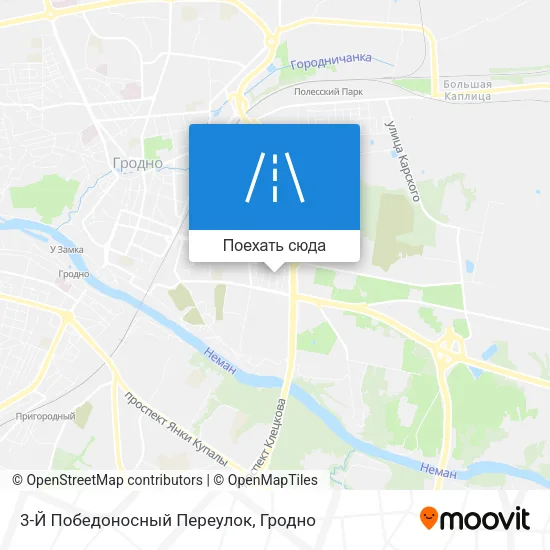 Карта 3-Й Победоносный Переулок