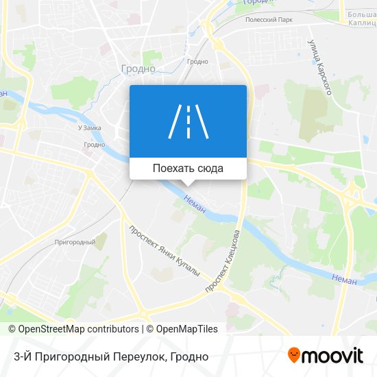 Карта 3-Й Пригородный Переулок