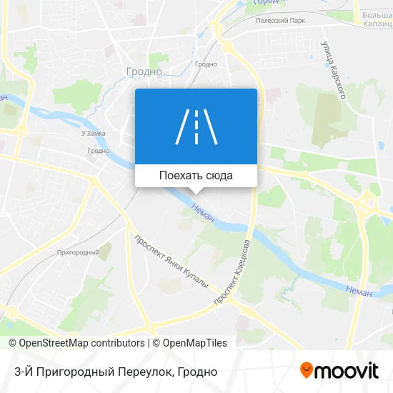 Карта 3-Й Пригородный Переулок