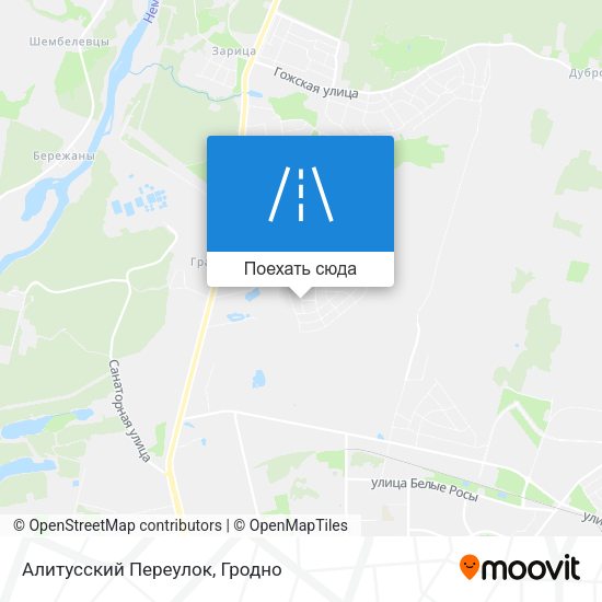 Карта Алитусский Переулок