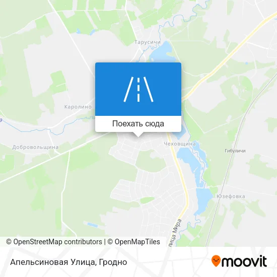Карта Апельсиновая Улица